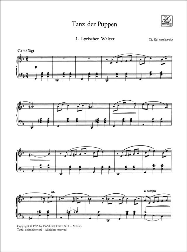 La Danza Delle Bambole - Per Pianoforte - pro klavír
